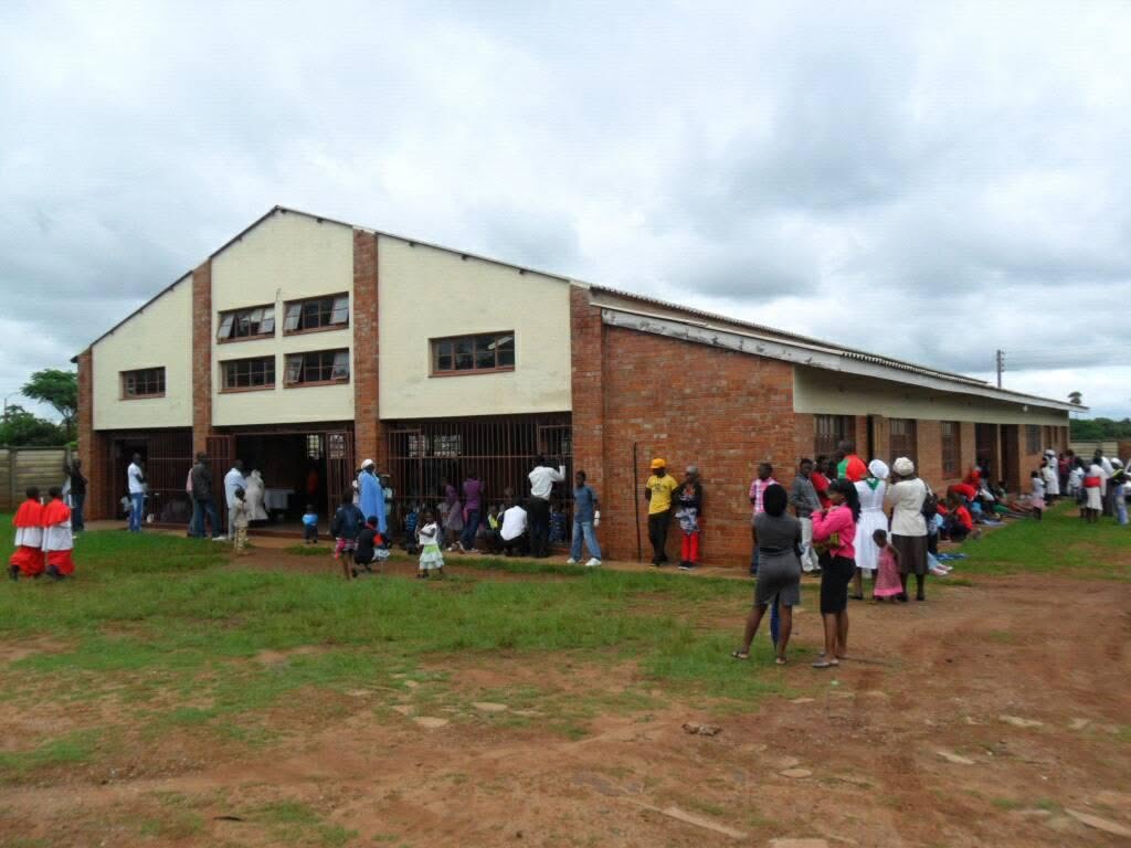 Parishioners gathered in worship